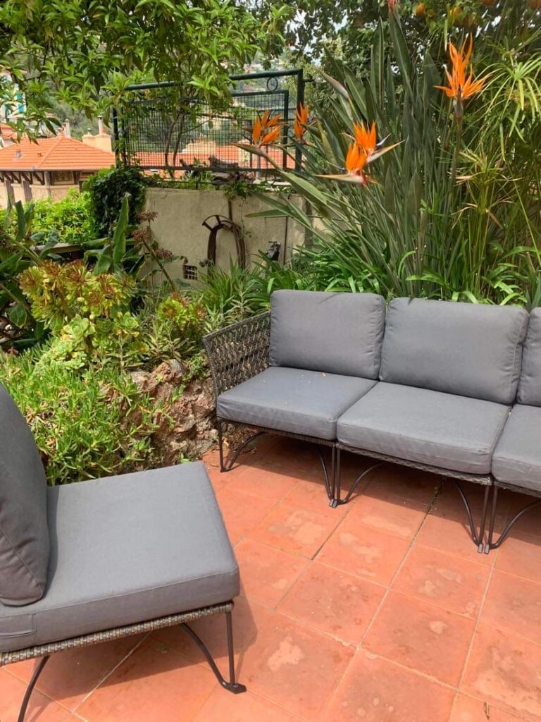 The outside lounge