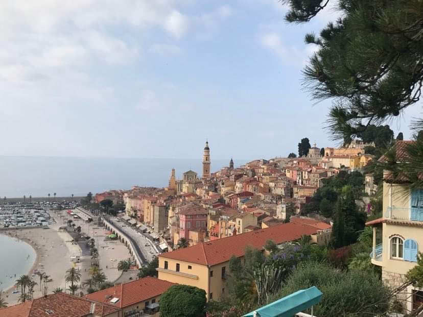 Old town view from Boulevard de Garavan